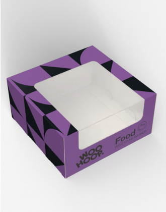 8" Cake Box with Window - Medium